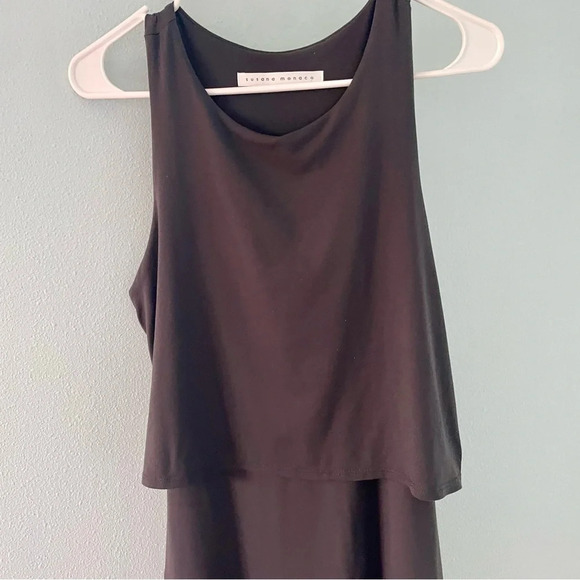 Susana Monaco Gray Layered Tiered Dress size medium - Picture 2 of 9